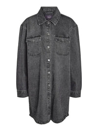 Alva Denimskjorte 387 Lang - Black Denim Noisy May