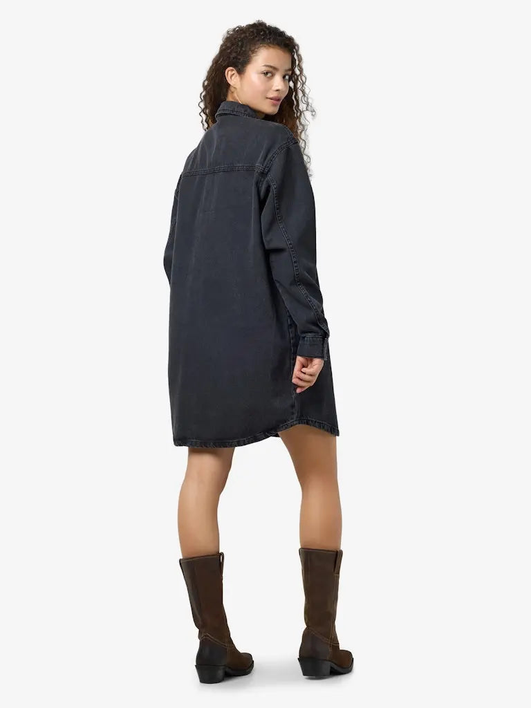 Alva Denimskjorte 387 Lang - Black Denim Noisy May