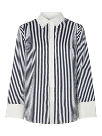 Anne Skjorte - Navy Blazer Stripes Y.A.S