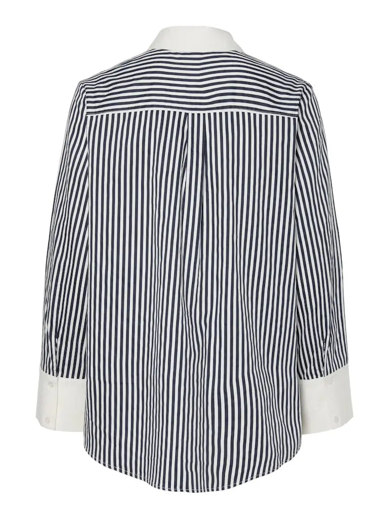 Anne Skjorte - Navy Blazer Stripes Y.A.S