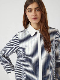 Anne Skjorte - Navy Blazer Stripes Y.A.S