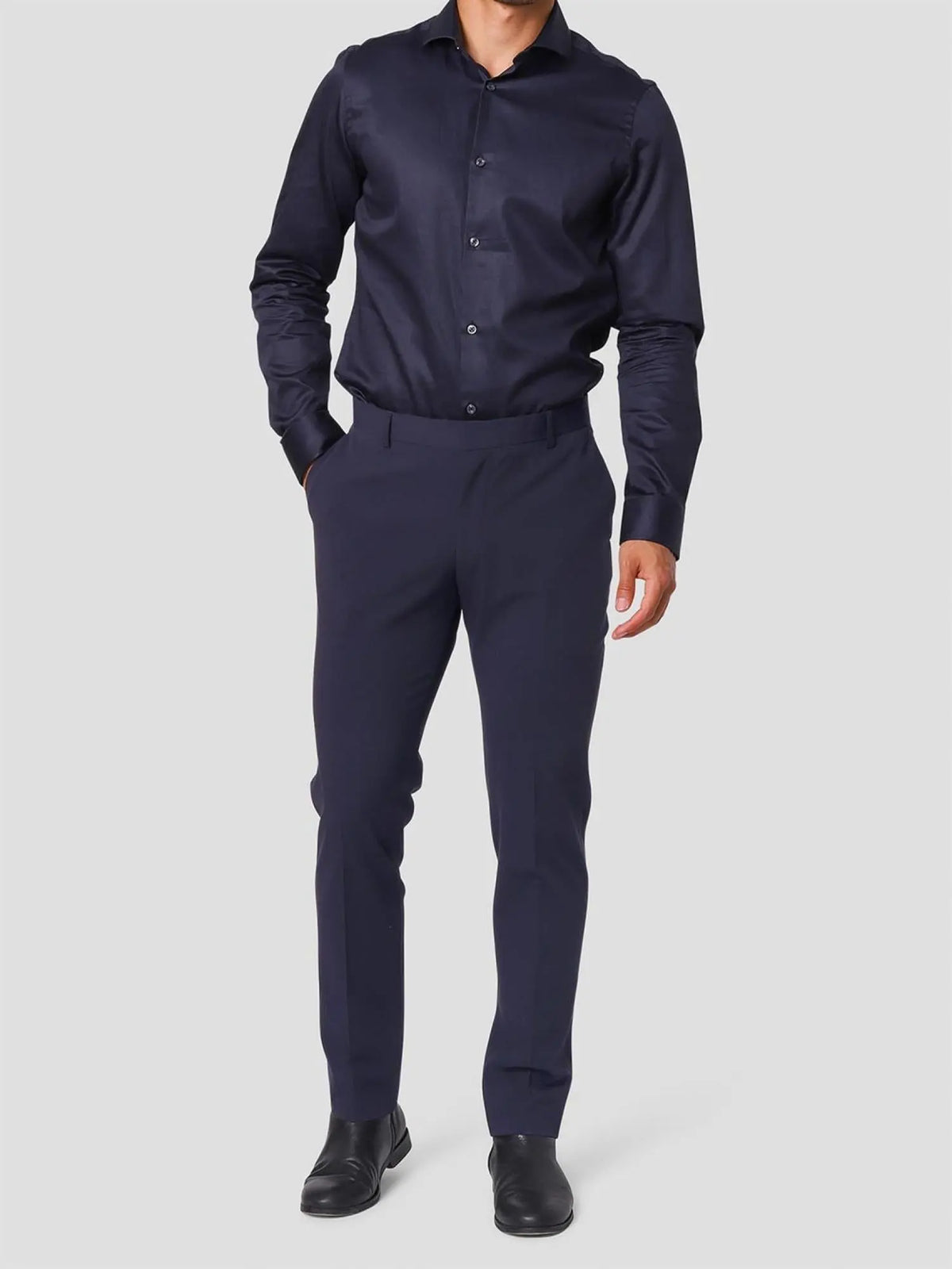 Anthony dressbukse m/Stretch - Dark Navy GNIOUS