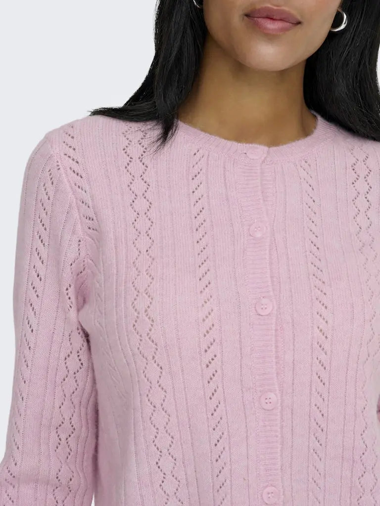 April Cardigan - Fragrabt Lilac Detail JDY