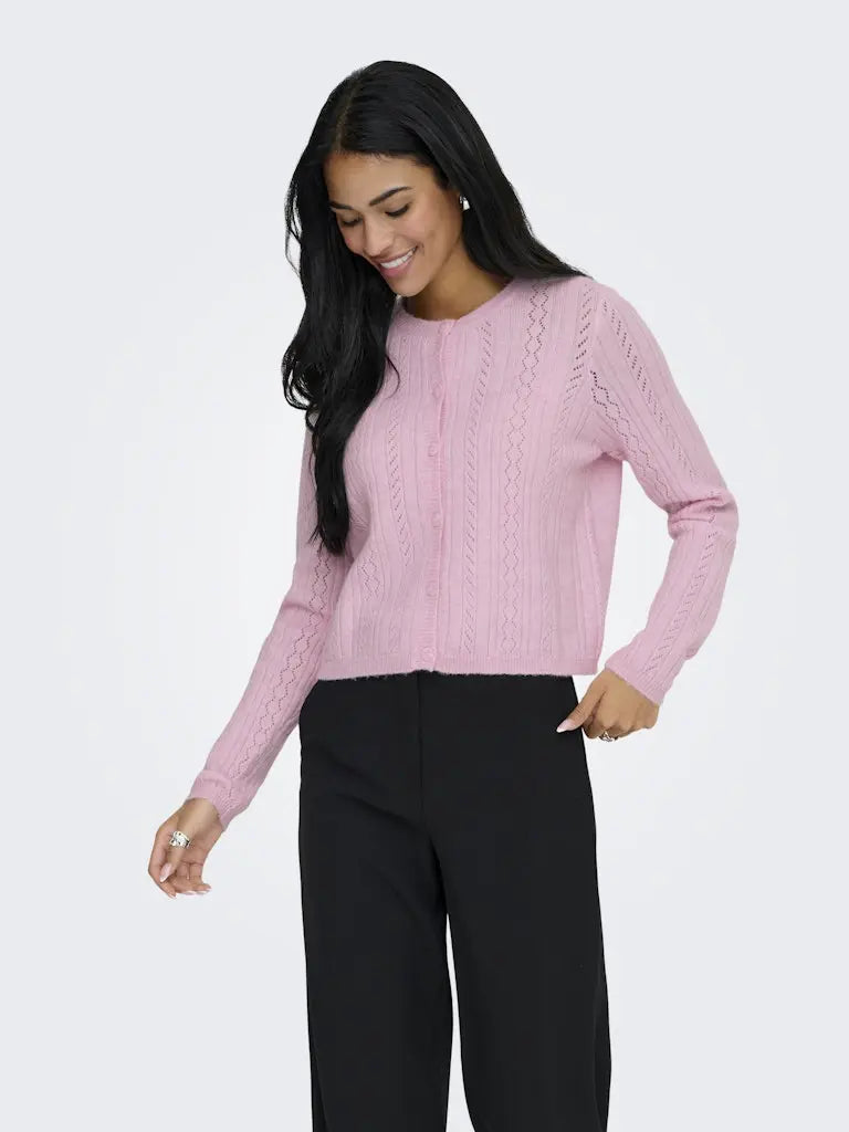 April Cardigan - Fragrabt Lilac Detail JDY