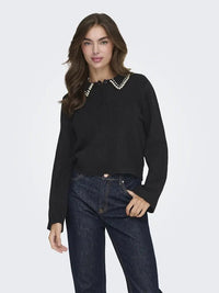 April Pologenser Pearls - Black JDY