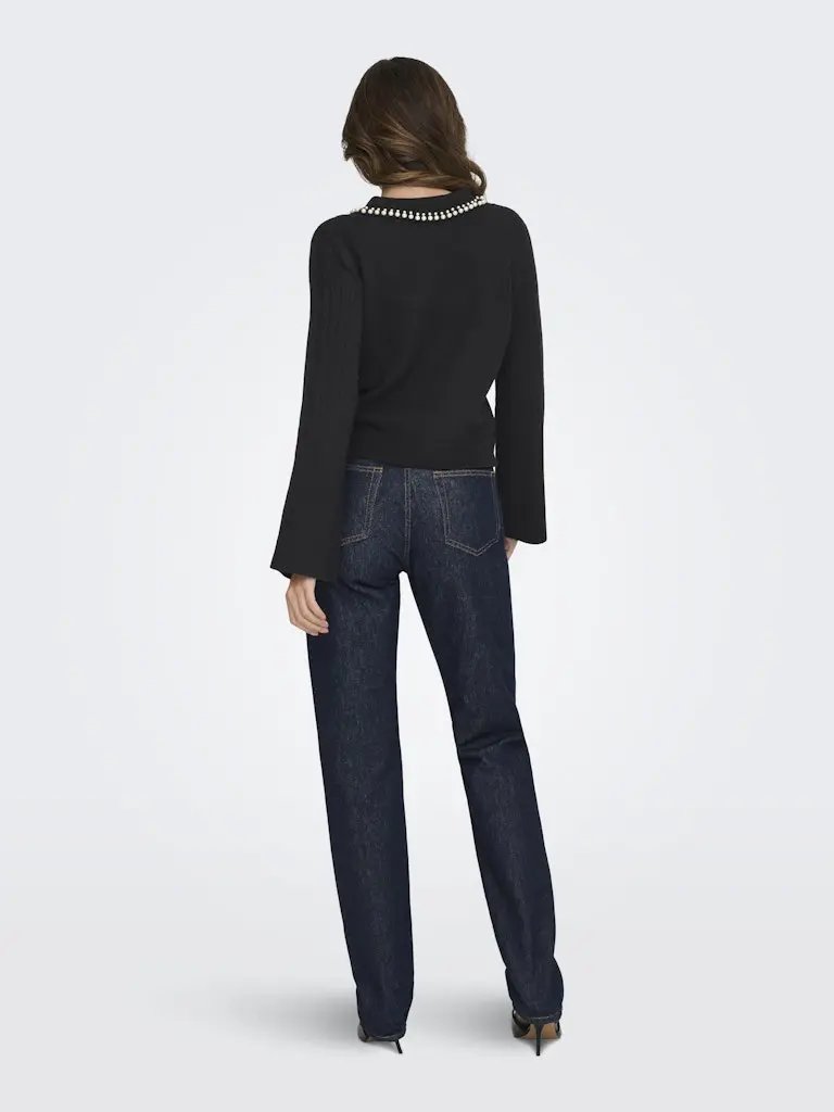 April Pologenser Pearls - Black JDY