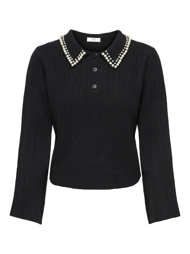 April Pologenser Pearls - Black JDY