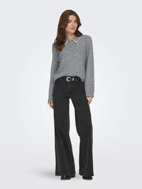 April Pologenser Pearls - Medium Grey Melange JDY