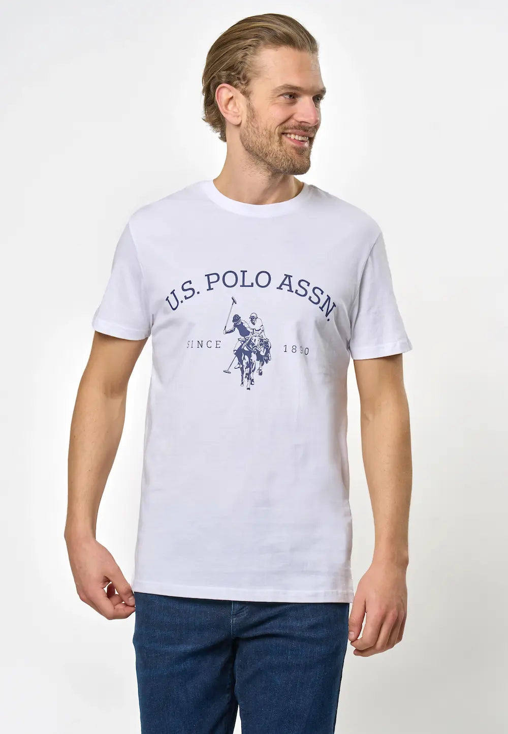 Archibald Logo T-skjorte - White U.S. Polo Assn.