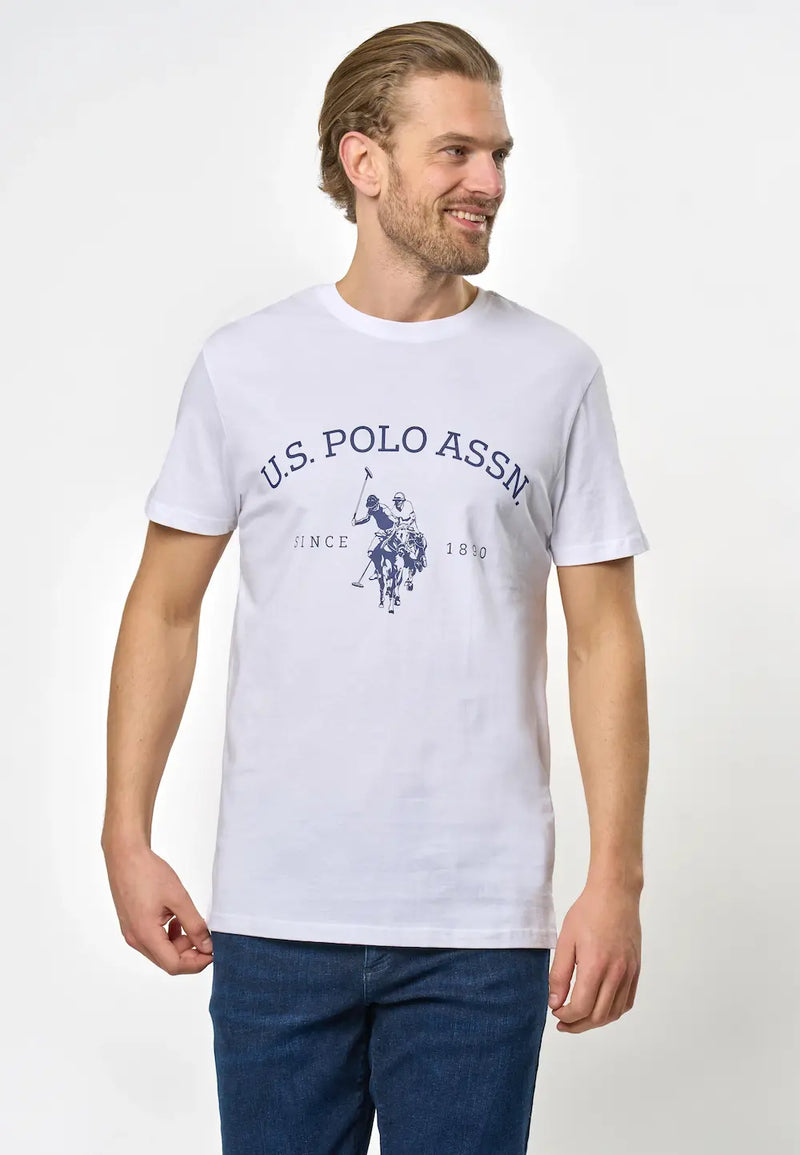 Archibald Logo T-skjorte - White U.S. Polo Assn.