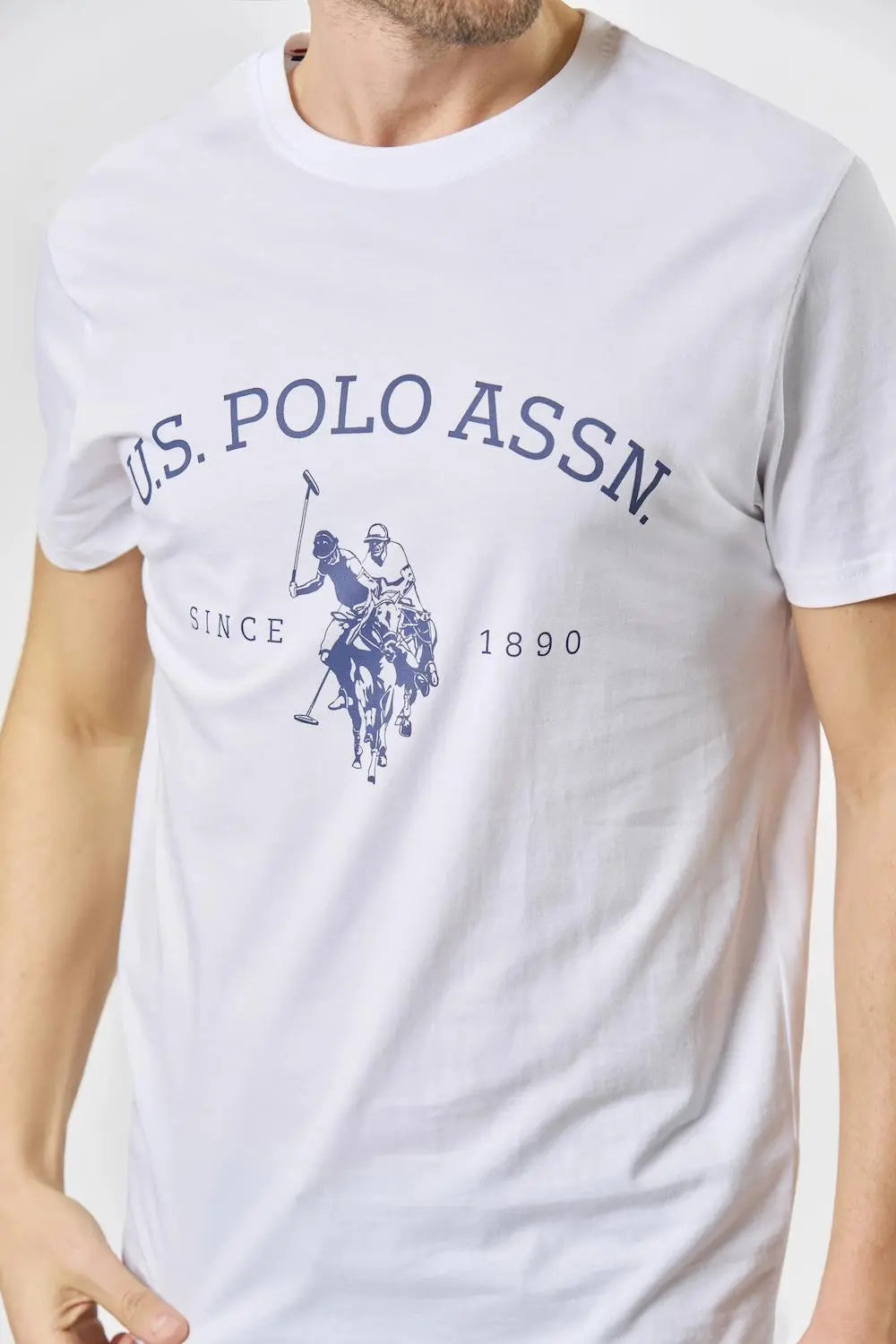 Archibald Logo T-skjorte - White U.S. Polo Assn.