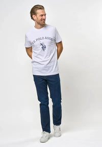 Archibald Logo T-skjorte - White U.S. Polo Assn.