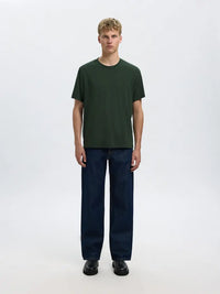 Aspen Regular T-Skjorte - Deep Forest Selected Homme