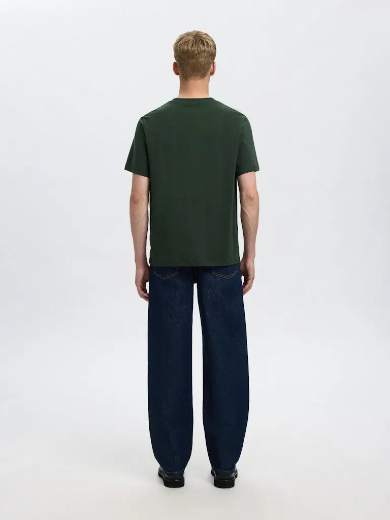 Aspen Regular T-Skjorte - Deep Forest Selected Homme