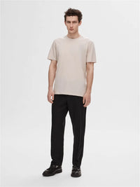 Aspen Regular T-Skjorte - Oatmeal Selected Homme