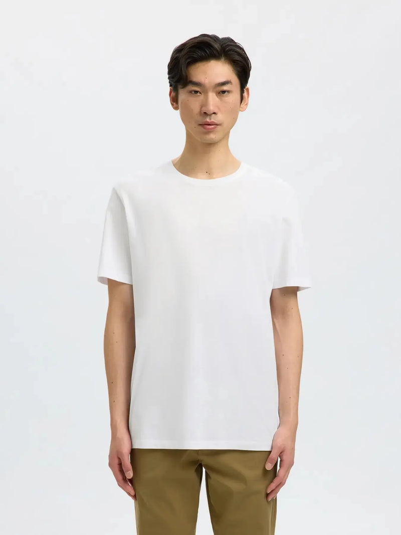 Aspen Regular T-Skjorte - White Selected Homme