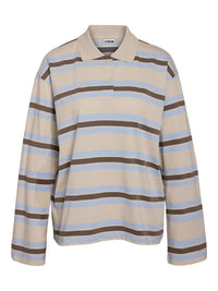 Aura Polo LS - Birch Stripes Noisy May