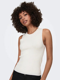 Aya Tank Top Knit - Cloud Dancer JDY