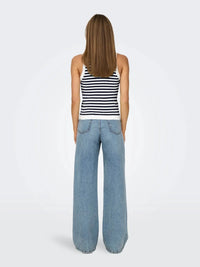 Aya Tank Top Knit - Cloud Dancer Stripe JDY