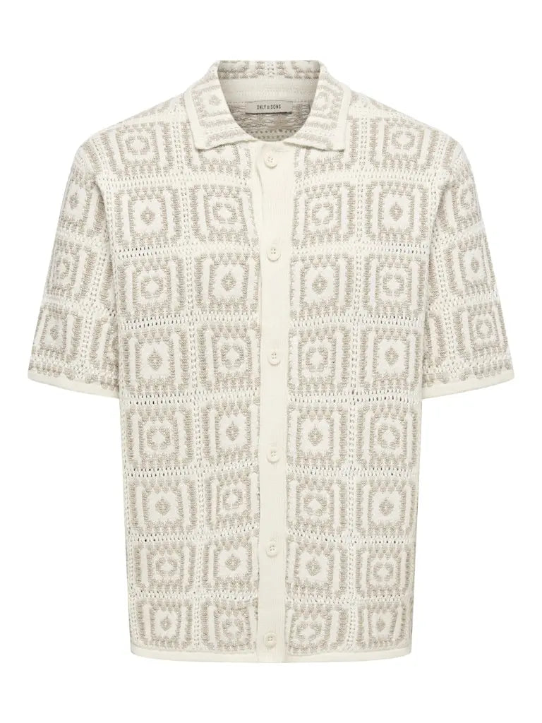 Bart Skjorte SS - Egret Checks Only & Sons