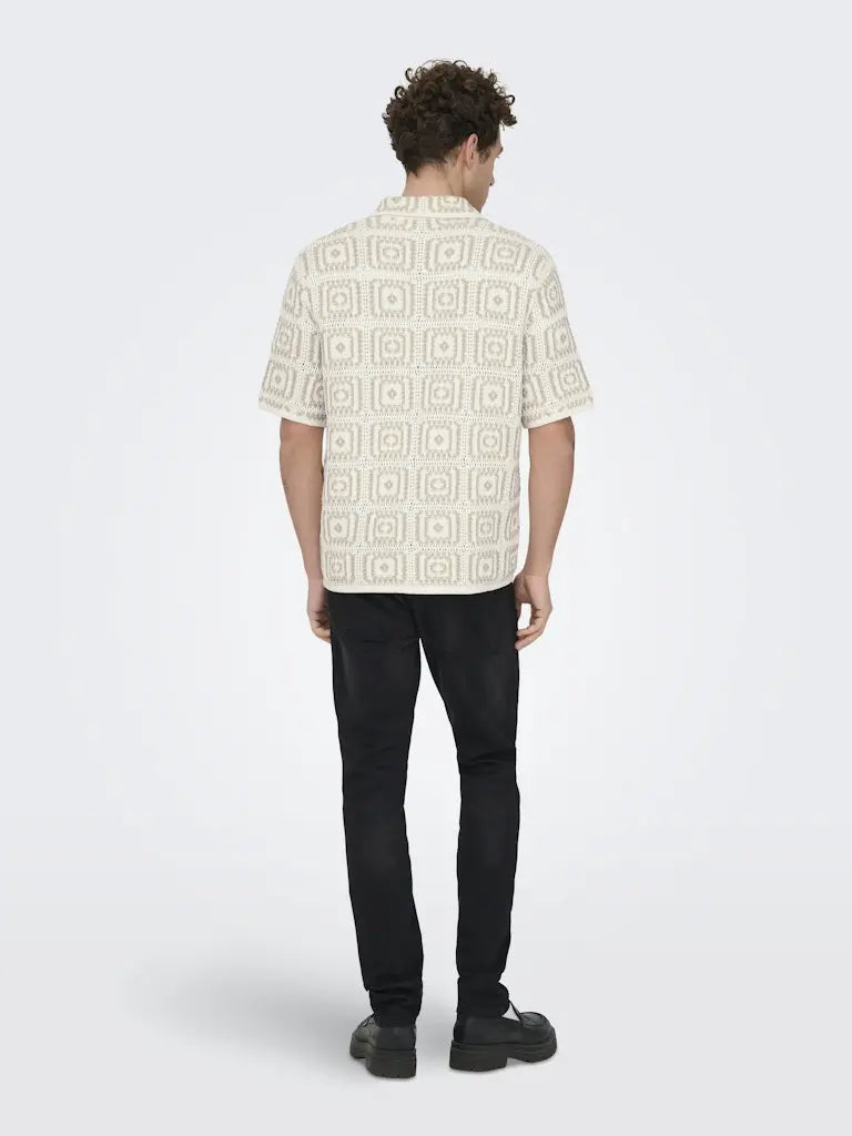 Bart Skjorte SS - Egret Checks Only & Sons