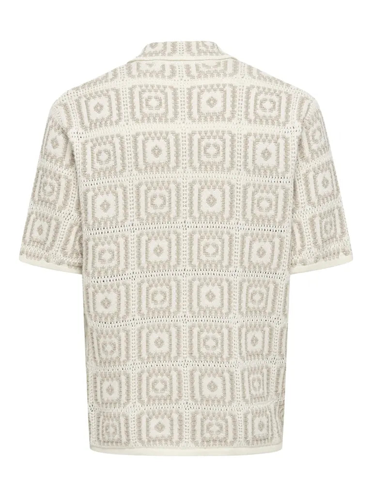 Bart Skjorte SS - Egret Checks Only & Sons