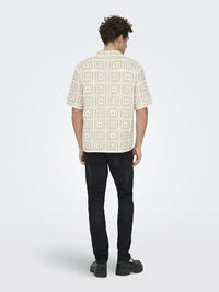 Bart Skjorte SS - Egret Checks Only & Sons