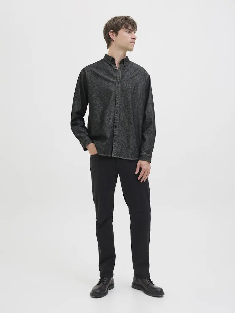 Bavan Denim Skjorte - Black Denim JJ Rebel