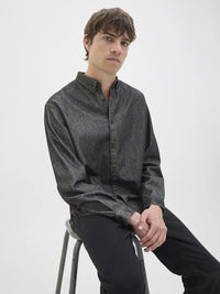 Bavan Denim Skjorte - Black Denim JJ Rebel