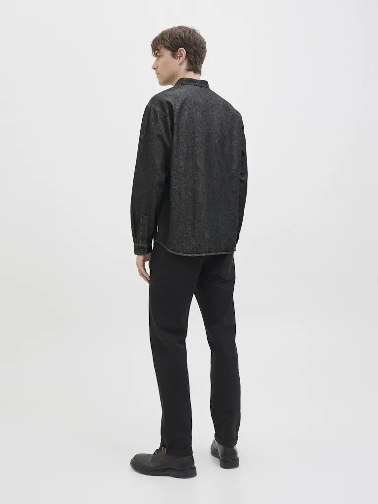 Bavan Denim Skjorte - Black Denim JJ Rebel