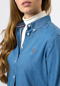 Bene Denim Skjorte - Denim Blue U.S. Polo Assn. W