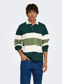 Benedict Rugby Polo - Pine Grove Detail Only & Sons