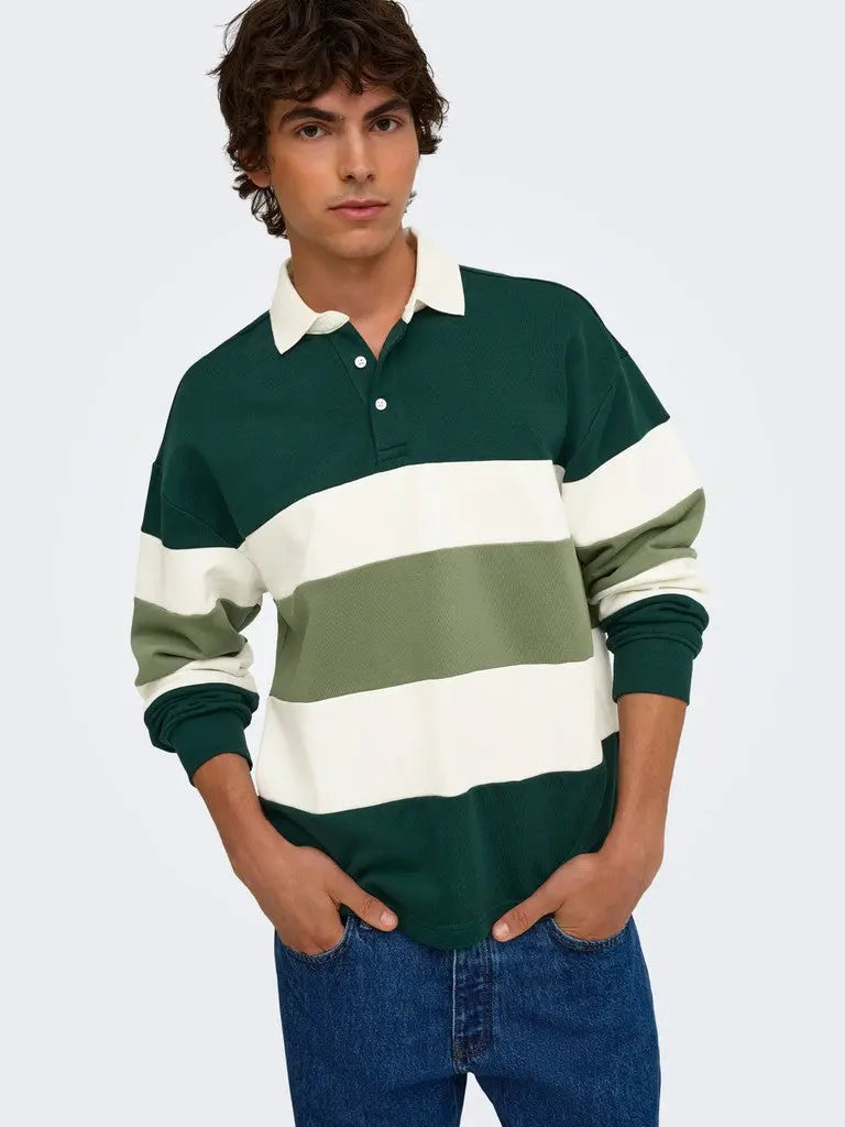 Benedict Rugby Polo - Pine Grove Detail Only & Sons