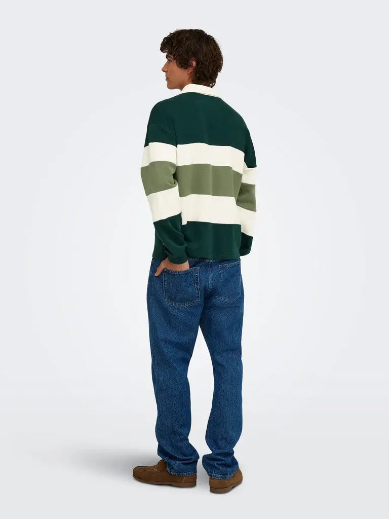 Benedict Rugby Polo - Pine Grove Detail Only & Sons