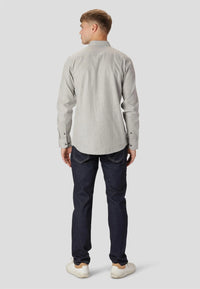 Bentson Flanellskjorte - Light Grey Mix Marcus