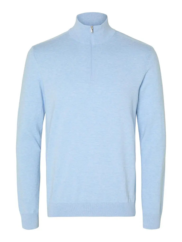 Berg Genser Half Zip - Cashmere Blue Selected Homme