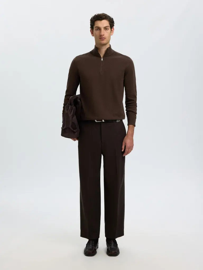 Berg Genser Half Zip - Delicioso Detail Selected Homme