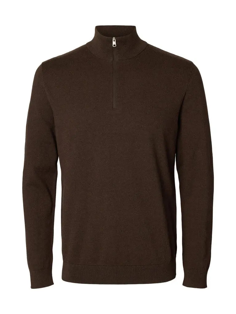Berg Genser Half Zip - Delicioso Detail Selected Homme