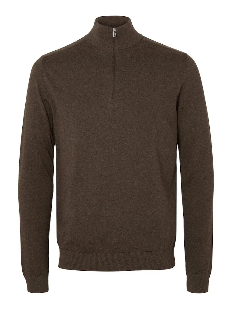 Berg Genser Half Zip - Demitasse Selected Homme