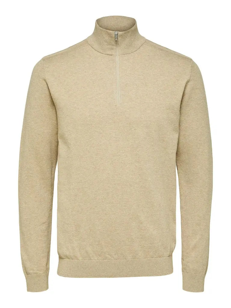 Berg Genser Half Zip - Kelp Selected Homme