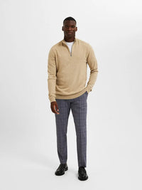 Berg Genser Half Zip - Kelp Selected Homme