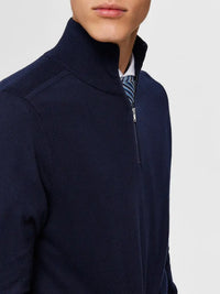 Berg Genser Half Zip - Navy Blazer Selected Homme