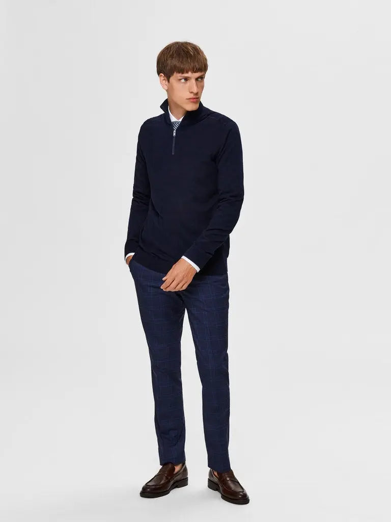 Berg Genser Half Zip - Navy Blazer Selected Homme