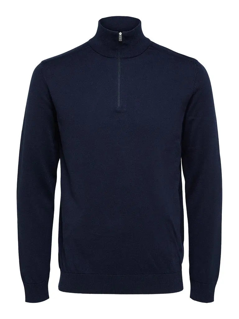 Berg Genser Half Zip - Navy Blazer Selected Homme