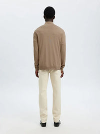 Berg Genser Half Zip - Savannah Tan Melange Selected Homme