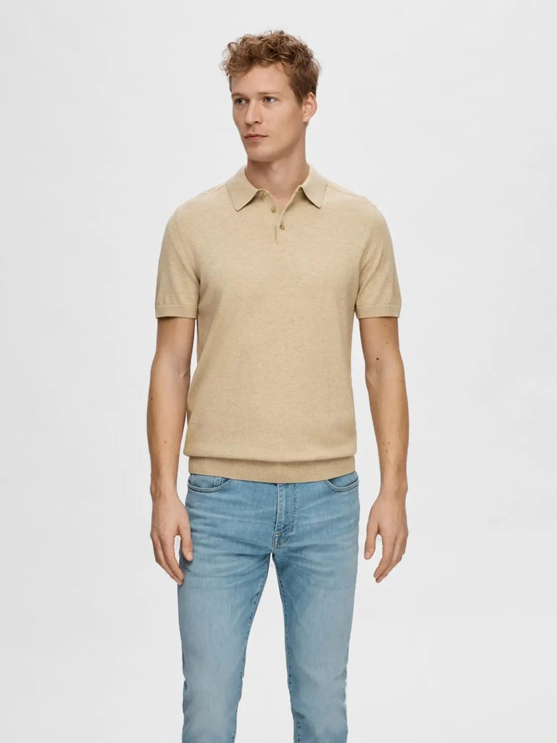 Berg Polo - Kelp Selected Homme