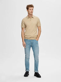 Berg Polo - Kelp Selected Homme