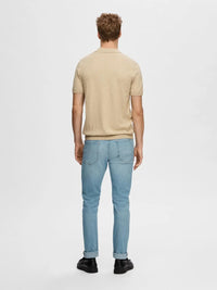 Berg Polo - Kelp Selected Homme