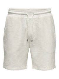 Bertil Waffle Shorts - Cloud Dancer Only & Sons