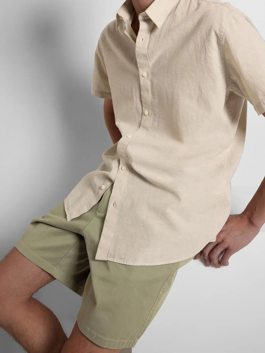 Bill Regular Flex Shorts - Vetiver Selected Homme